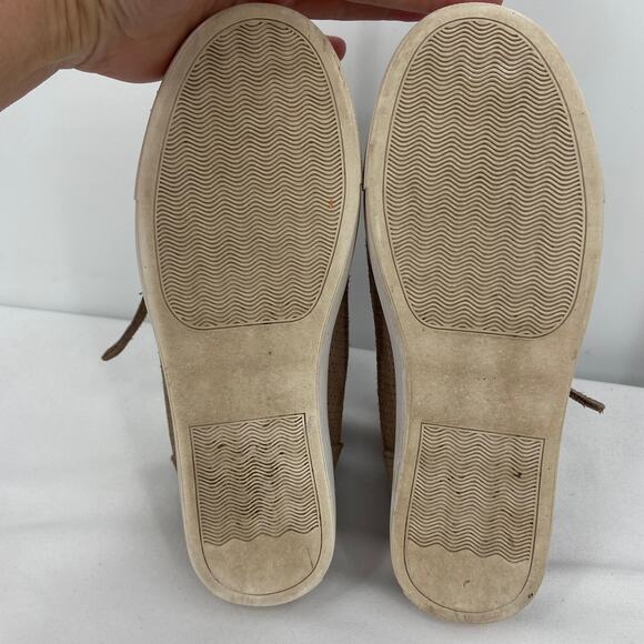 Steve Madden Ankle Boot Size 6 Taupe Suede Perforated Leather Caliber Bootie - Picture 8 of 8